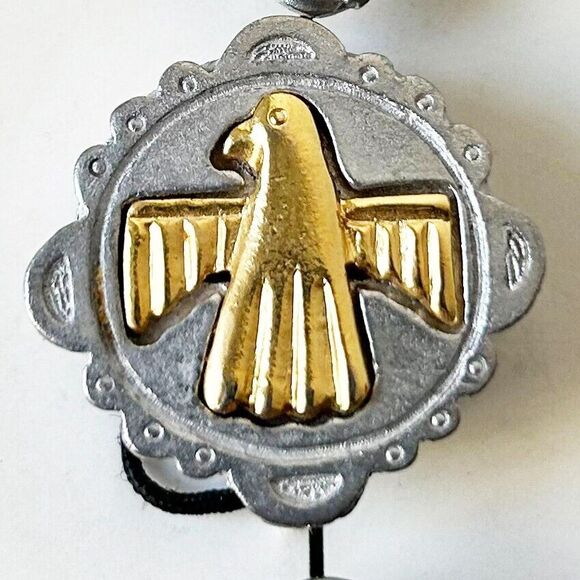 Nony Southwest Button Covers 6 Silver/Gold Tone Cactus-Thunderbird-Arrowhead - Picture 3 of 10